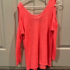 Buckle Cold Shoulder Sweater